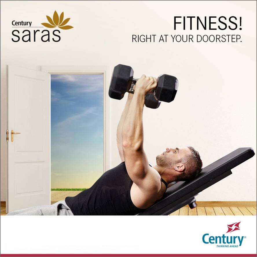 Well equipped gymnasium at Century Saras